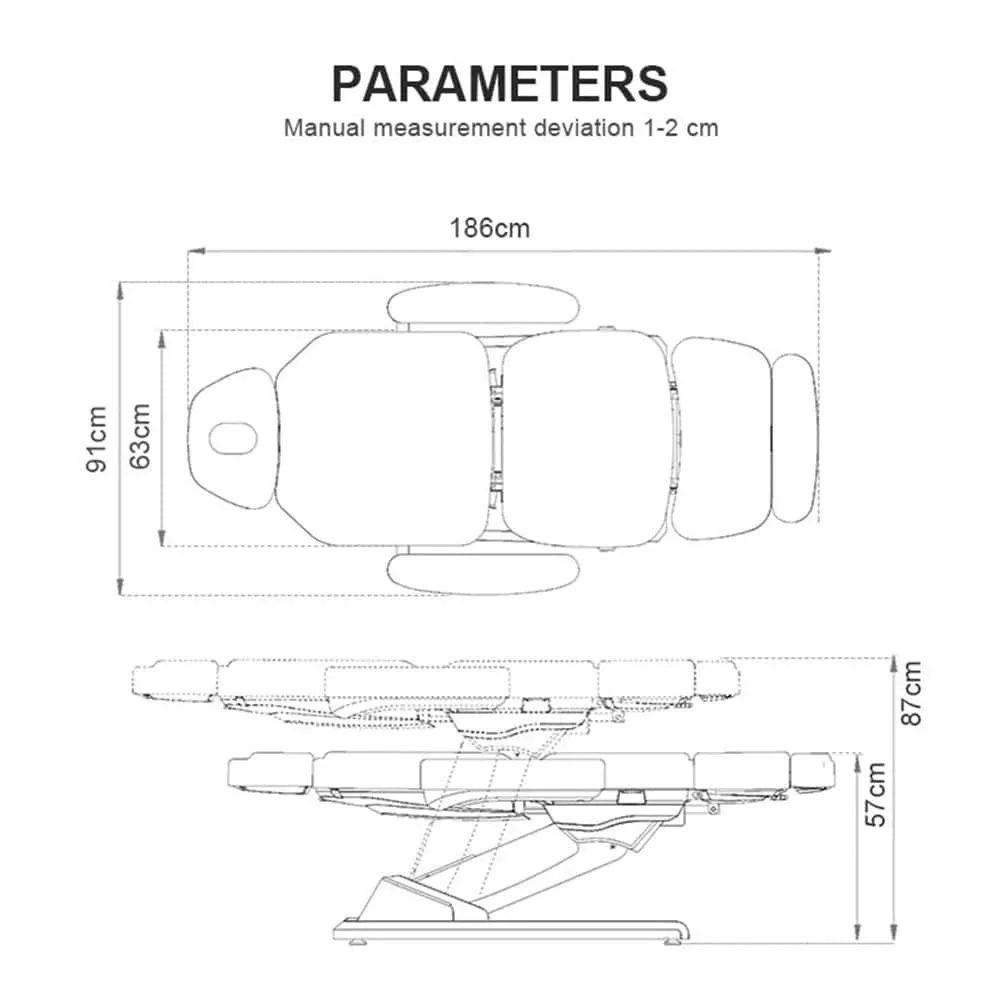 (M6001A) Electric Adjustable Esthetician Bed