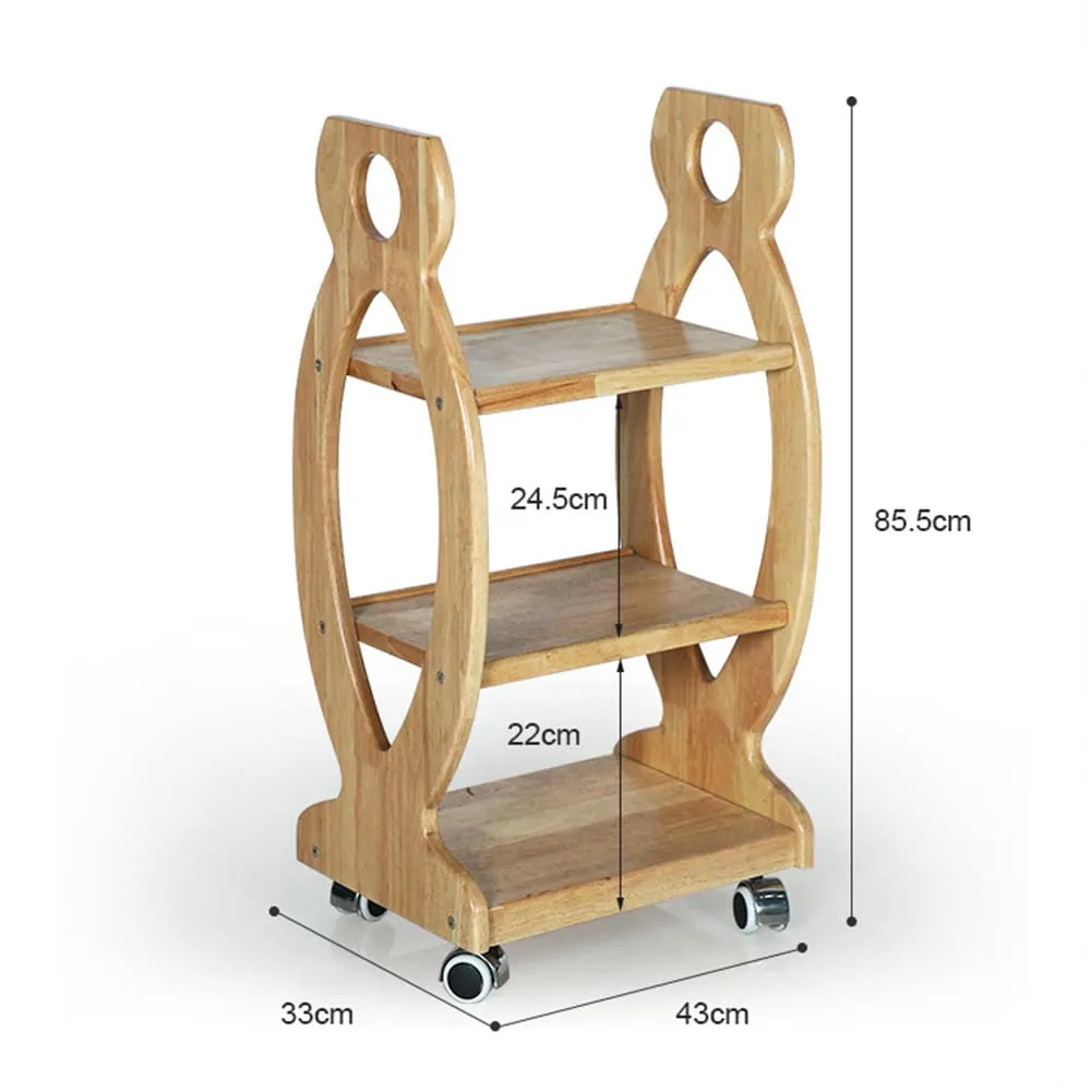 (PT22) Wooden Salon Trolley Cart