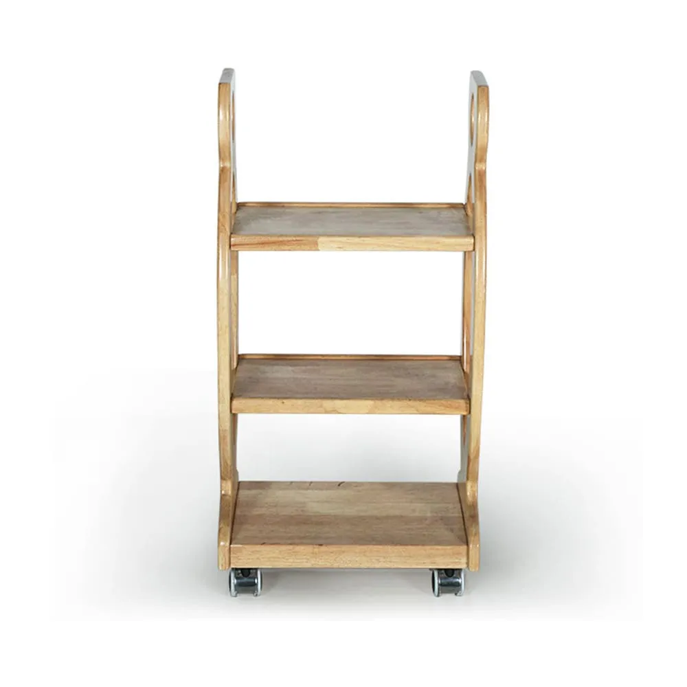 (PT22) Wooden Salon Trolley Cart