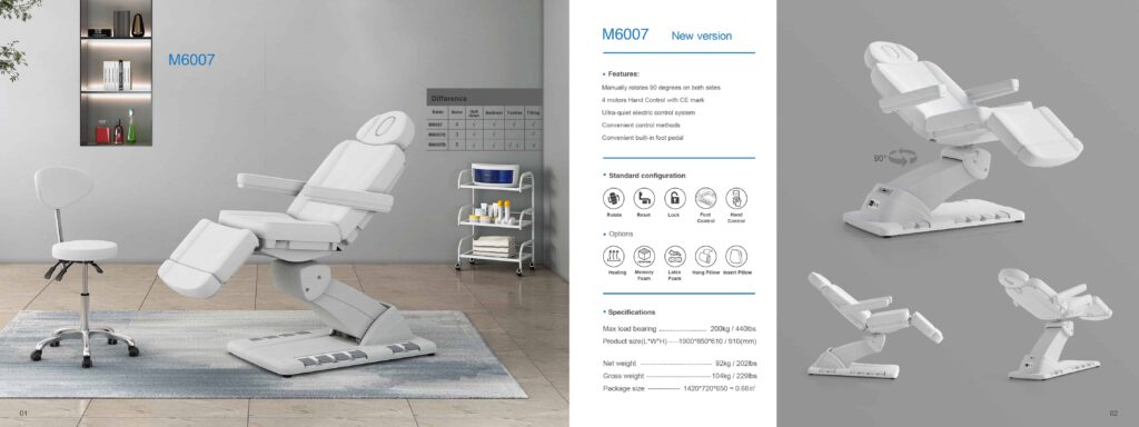 M6007 electric facial bed
