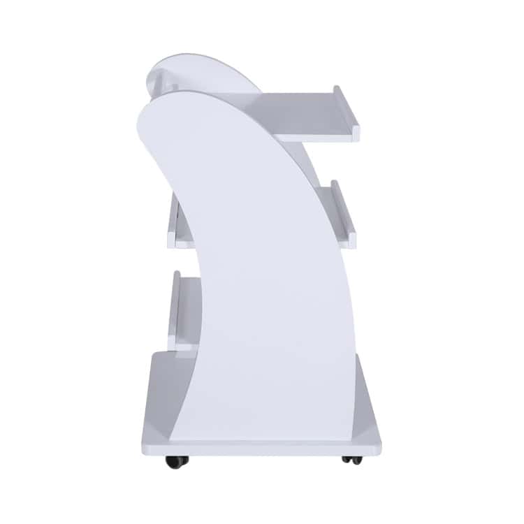 PT06 White Salon Tray Cart -4