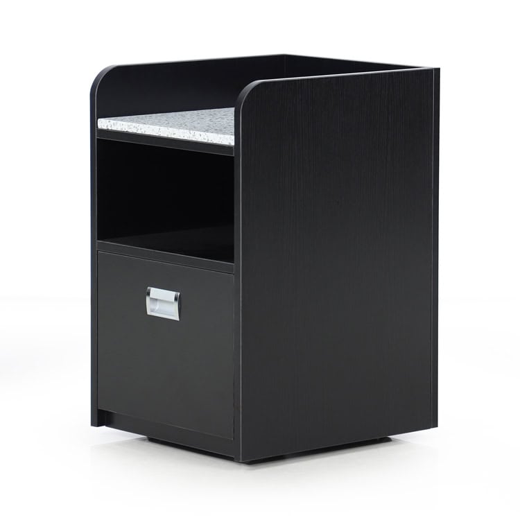 PT31 Black Salon Cart with Drawers -1