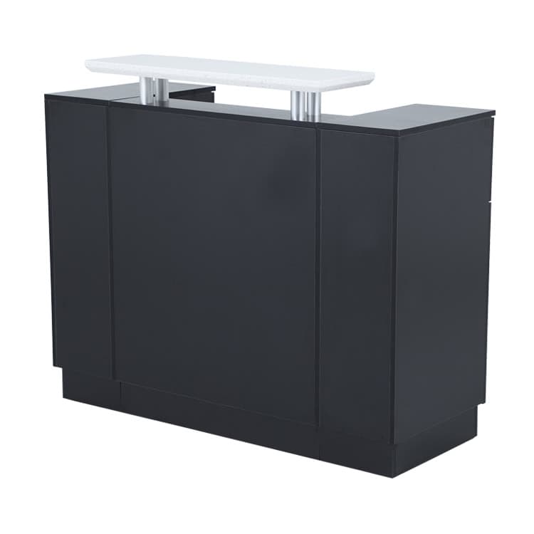 R014 Black Reception Desk for Salon -1