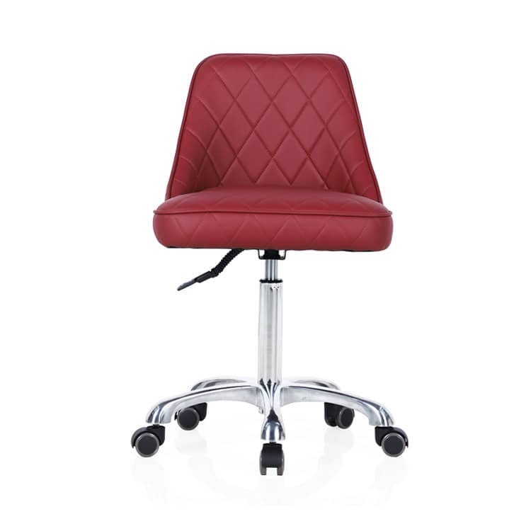 SC-1041 Red Salon Rolling Stool -2